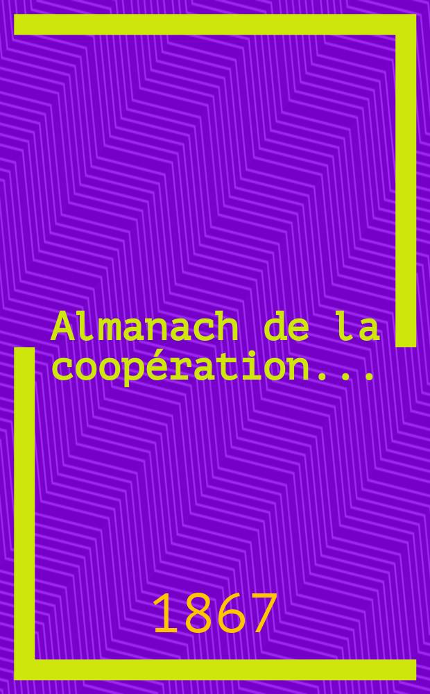 Almanach de la coopération ...