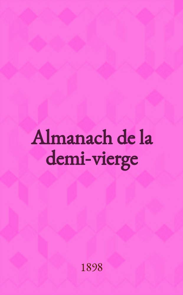 Almanach de la demi-vierge