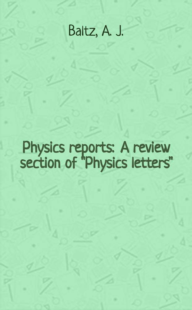 Physics reports : A review section of "Physics letters" (Sect. C). Vol. 458, № 1/3 : The physics of ultraperipheral collisions at the LHC