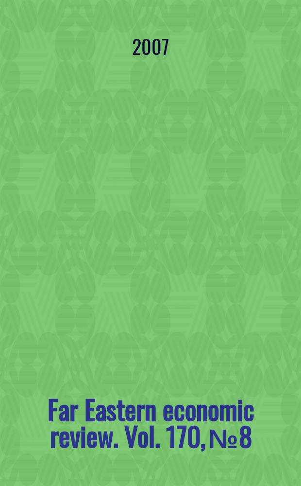 Far Eastern economic review. Vol. 170, № 8