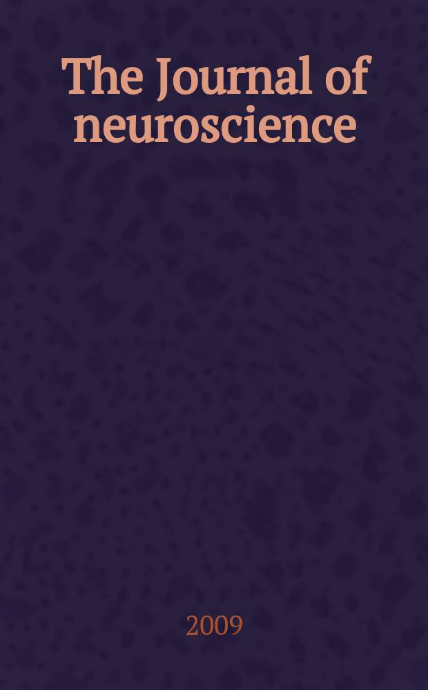 The Journal of neuroscience : The official journal of the Society for neuroscience. Vol. 29, № 3