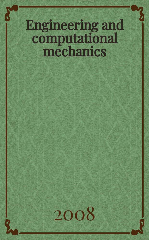 Engineering and computational mechanics : proceedings of the Institution of civil engineers. Vol. 161, iss. 2