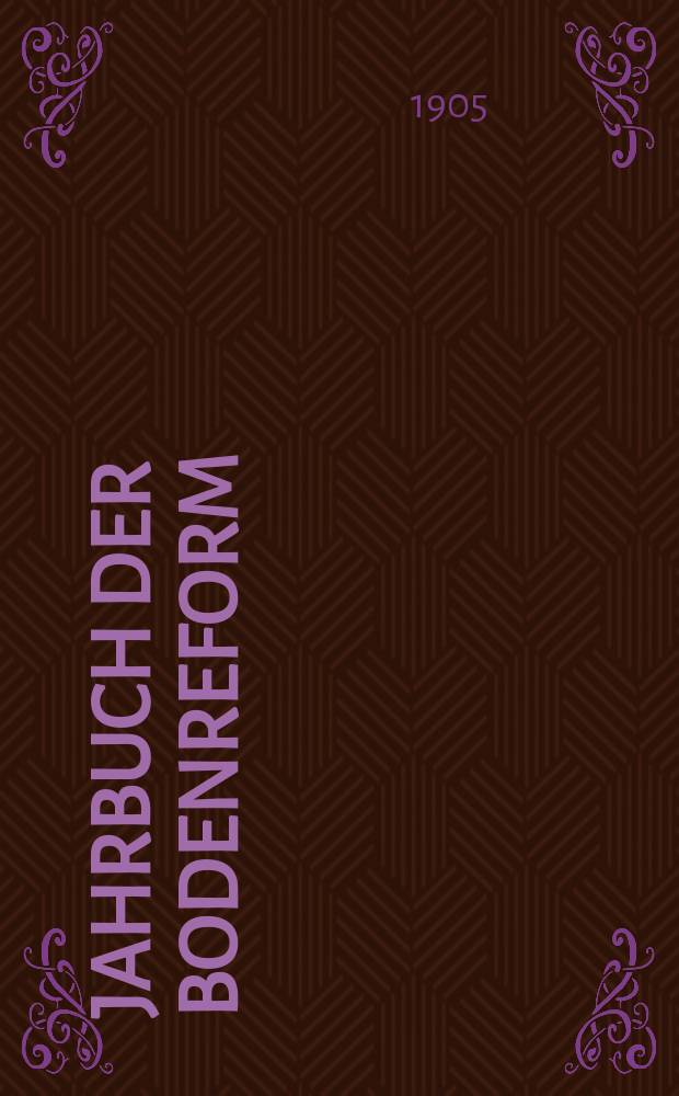 Jahrbuch der Bodenreform