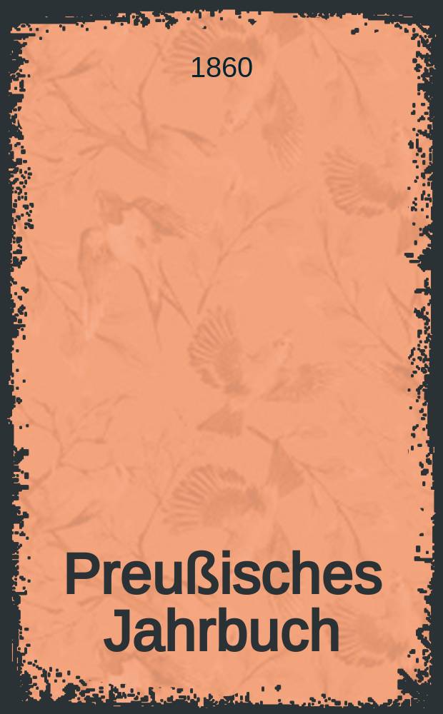 Preußisches Jahrbuch