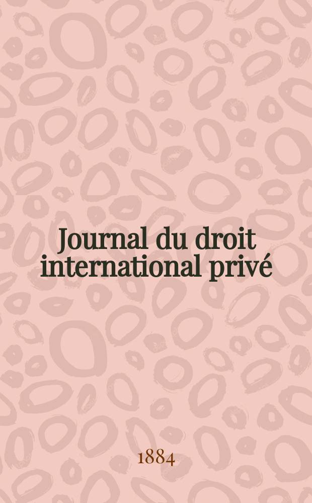 Journal du droit international privé