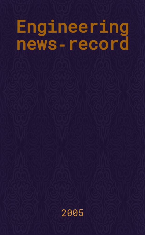 Engineering news-record : Devoted to civil engineering and contracting. Vol. 255, № 10