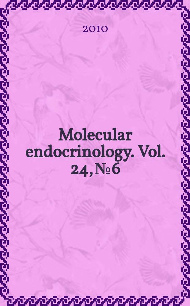 Molecular endocrinology. Vol. 24, № 6