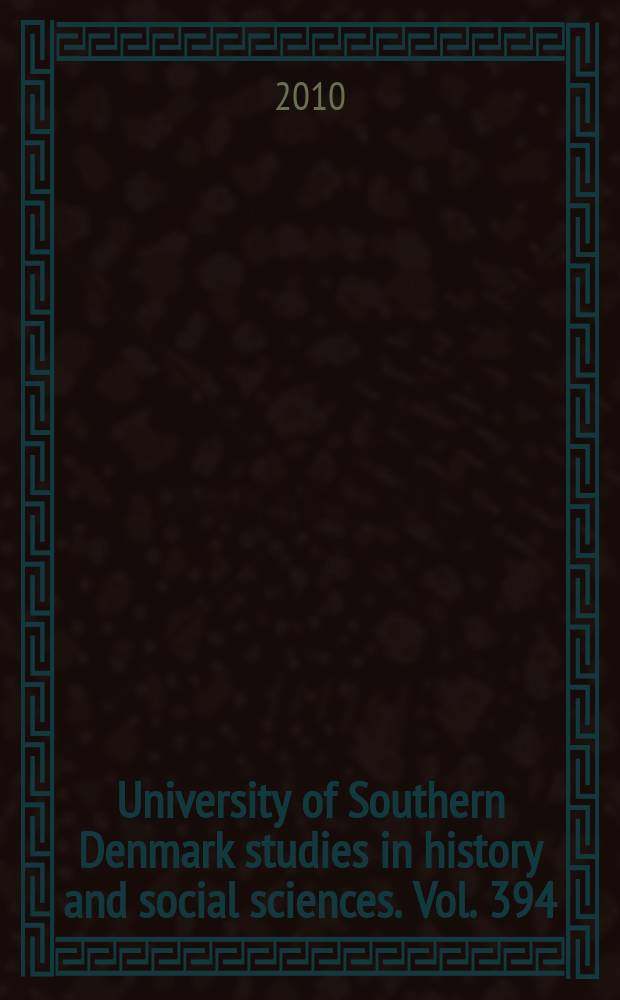 University of Southern Denmark studies in history and social sciences. Vol. 394 : Introduktion til dokumentanalyse = Анализ документов: Методика для социальных и медицинских наук