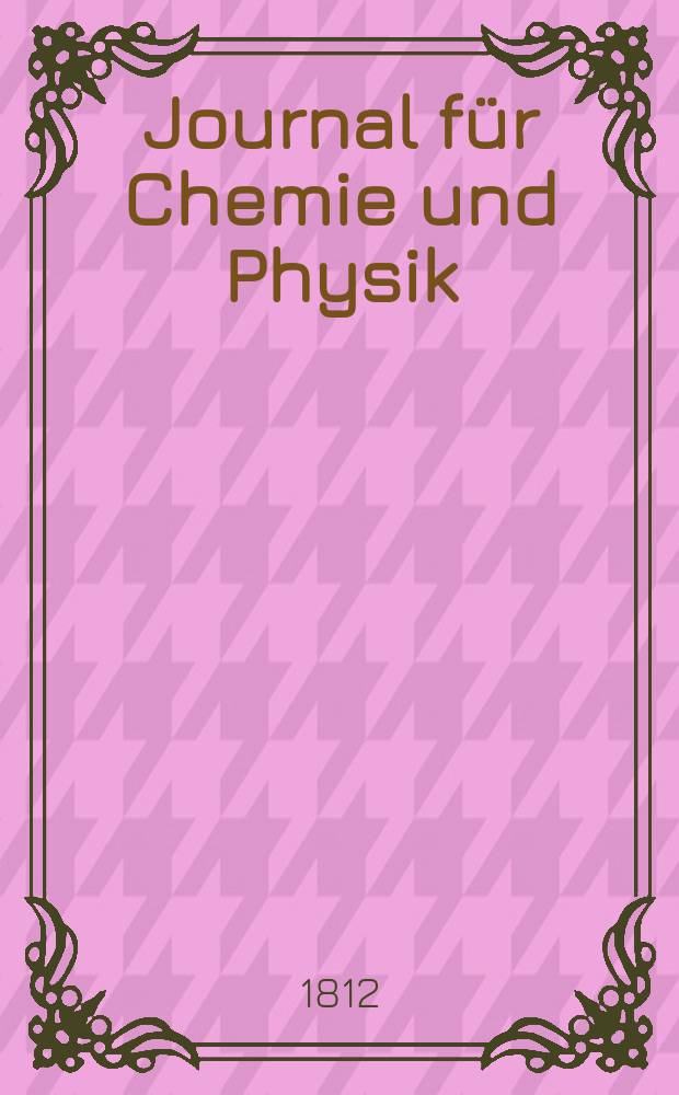 Journal für Chemie und Physik