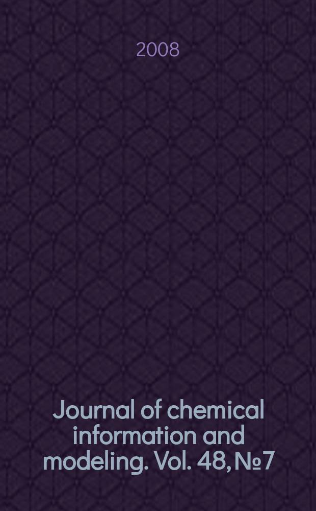 Journal of chemical information and modeling. Vol. 48, № 7