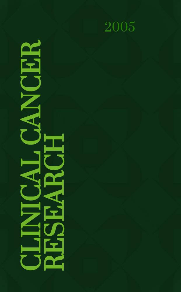 Clinical cancer research : An off. j. of the Amer. assoc. for cancer research. Vol. 11, № 14
