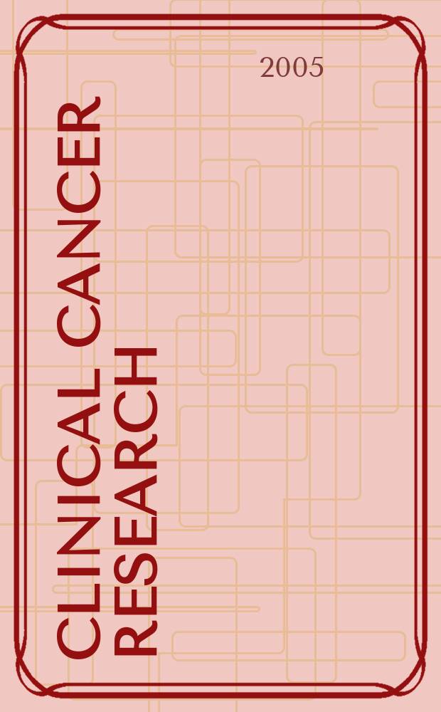 Clinical cancer research : An off. j. of the Amer. assoc. for cancer research. Vol. 11, № 16