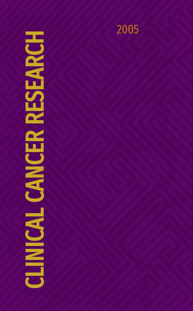 Clinical cancer research : An off. j. of the Amer. assoc. for cancer research. Vol. 11, № 18