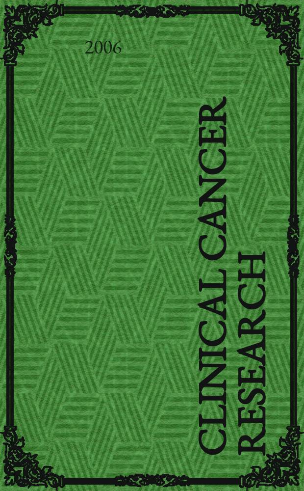 Clinical cancer research : An off. j. of the Amer. assoc. for cancer research. Vol. 12, № 14, pt. 1