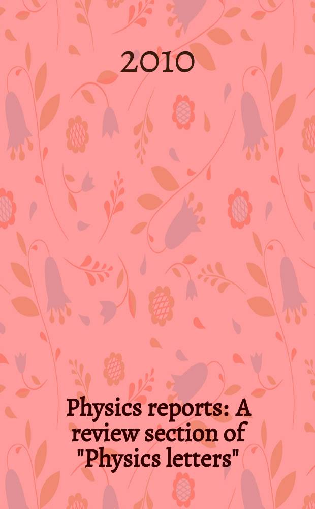 Physics reports : A review section of "Physics letters" (Sect. C). Vol. 488, № 1 : Renormalization group theory for fluid and plasma turbulence
