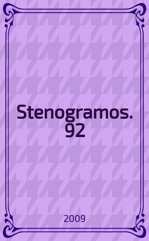 Stenogramos. 92