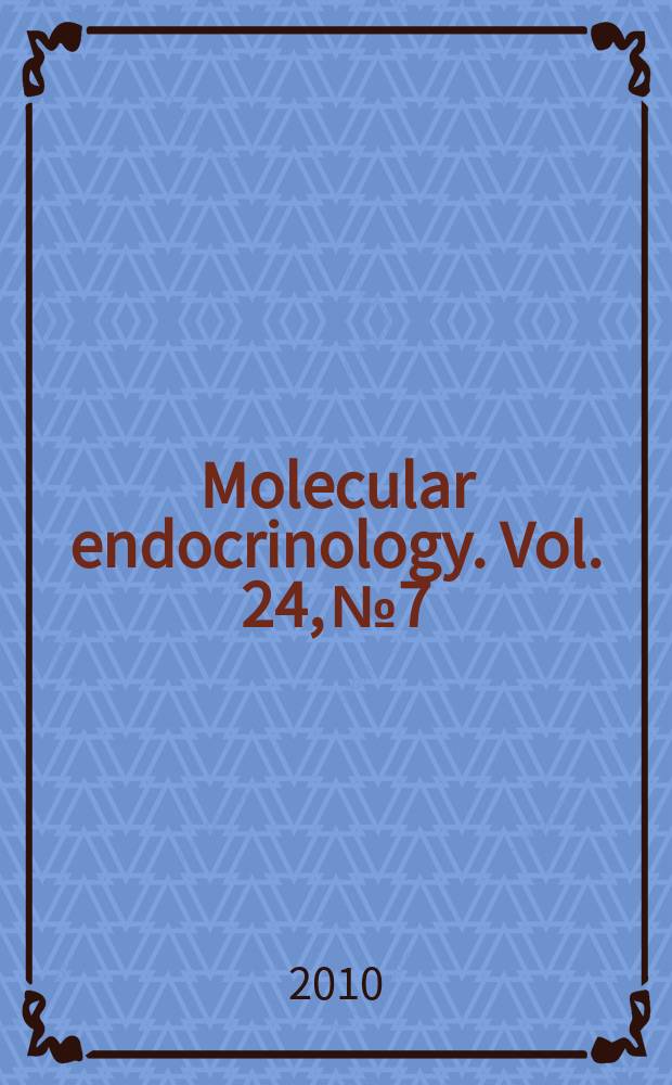 Molecular endocrinology. Vol. 24, № 7