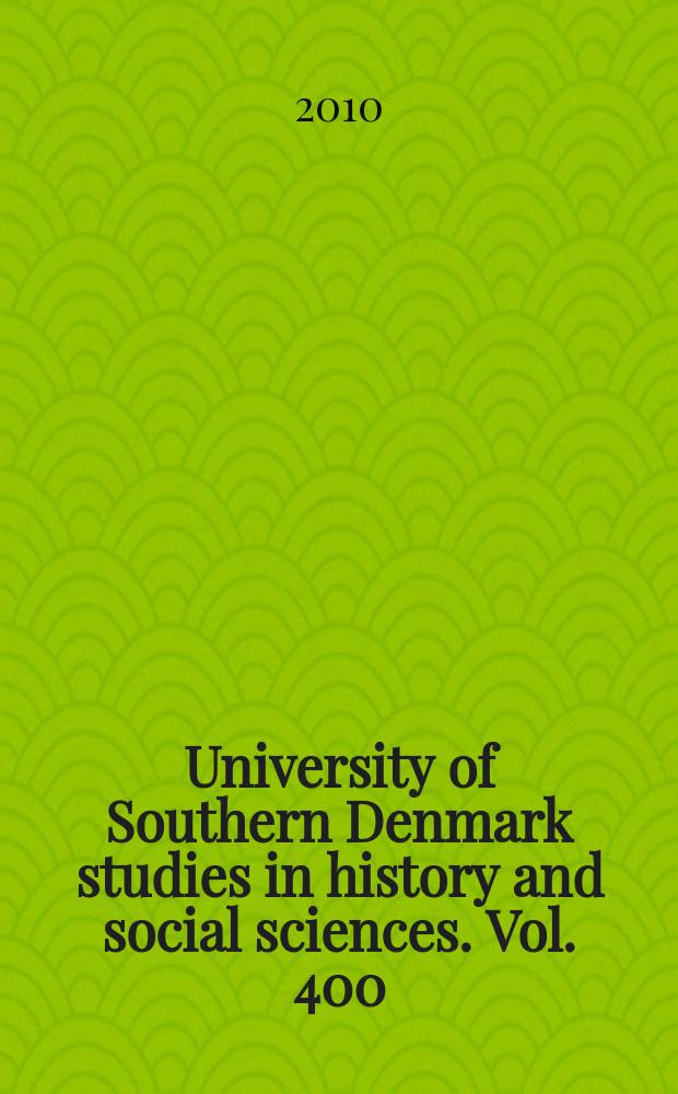 University of Southern Denmark studies in history and social sciences. Vol. 400 : Bevægende rammer = Развернутые границы. Значение окружающей среды для физической активности и здоровья.