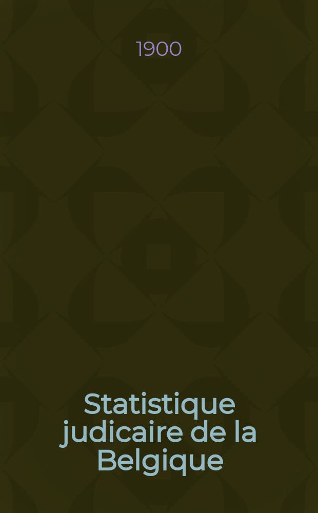 Statistique judicaire de la Belgique