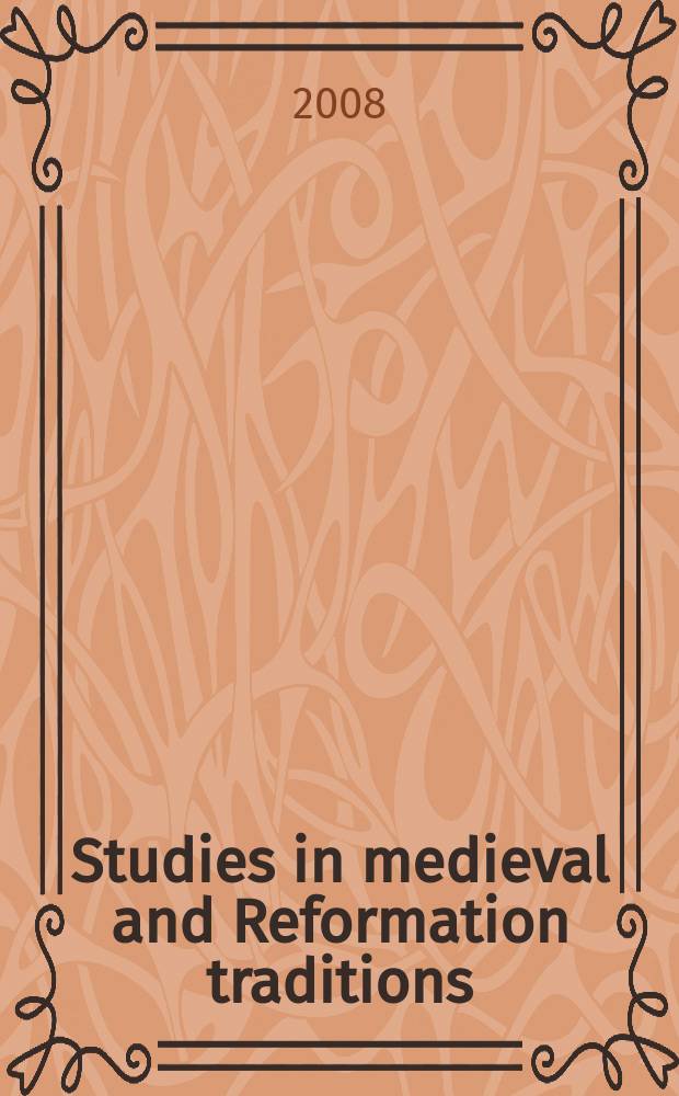 Studies in medieval and Reformation traditions : history, culture, religion, ideas. Vol. 131 : Witchcraft and the act of 1604 = Колдовство и Акт 1604