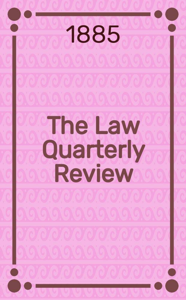 The Law Quarterly Review