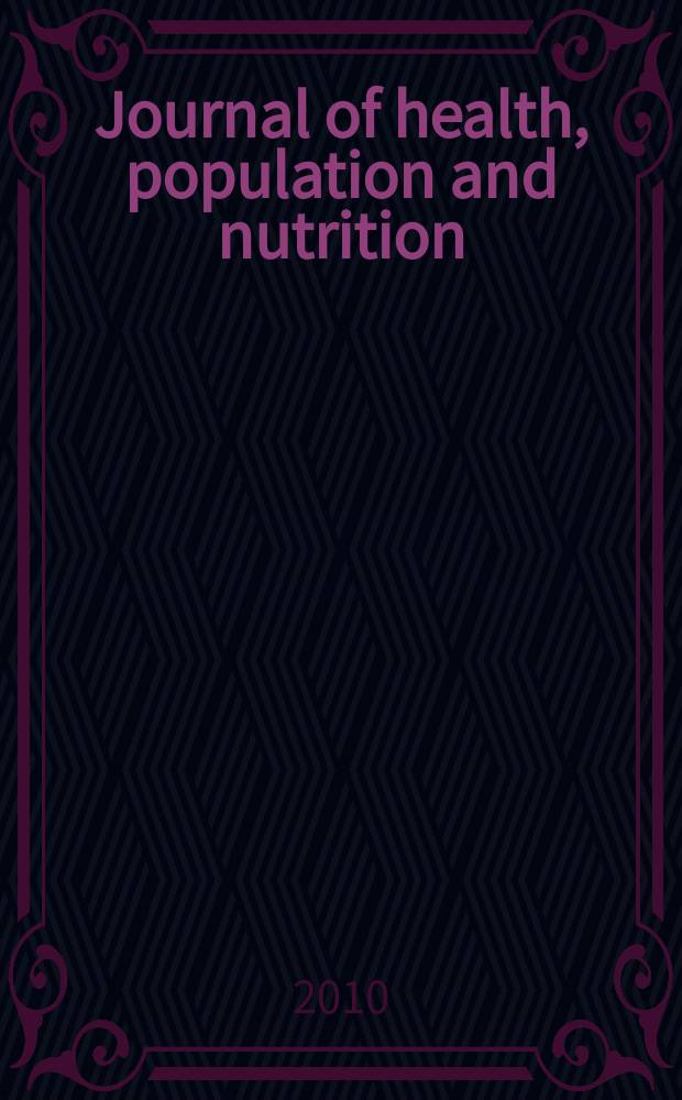 Journal of health, population and nutrition : JHPN. Vol. 28, № 2