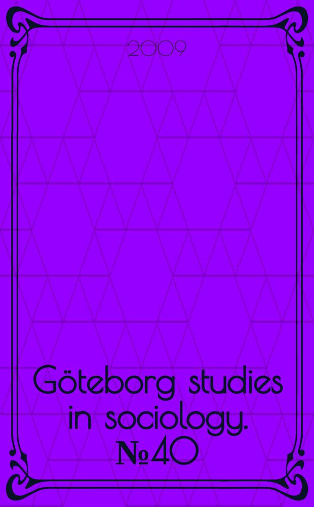 Göteborg studies in sociology. № 40 : Entrepreneurship in Russia = Предпринимательство в России