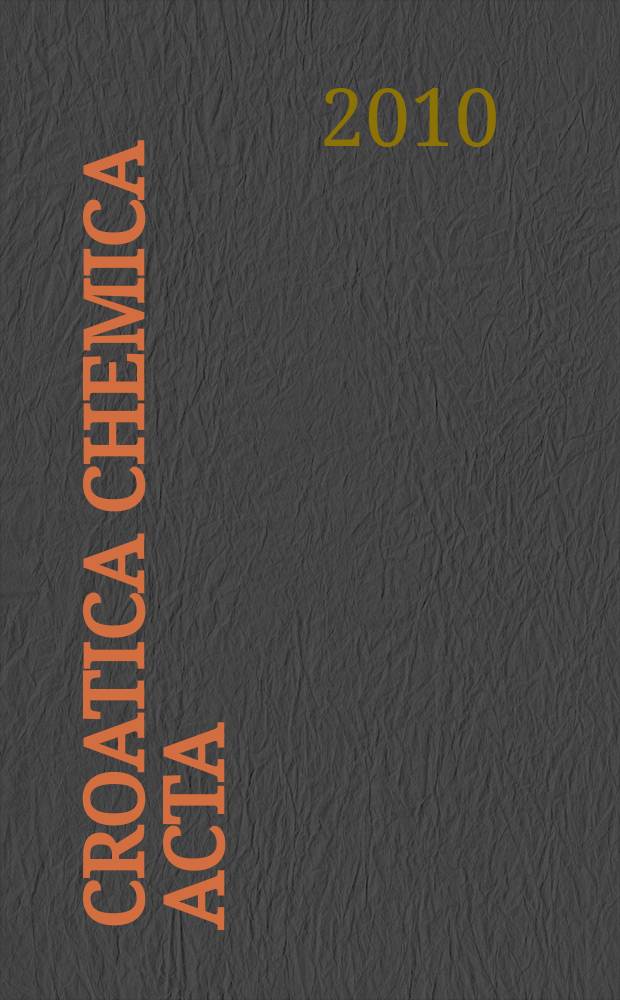 Croatica chemica acta : Arhiv za kemiju. Vol. 83, № 1 : Frontiers in complex metallic alloys