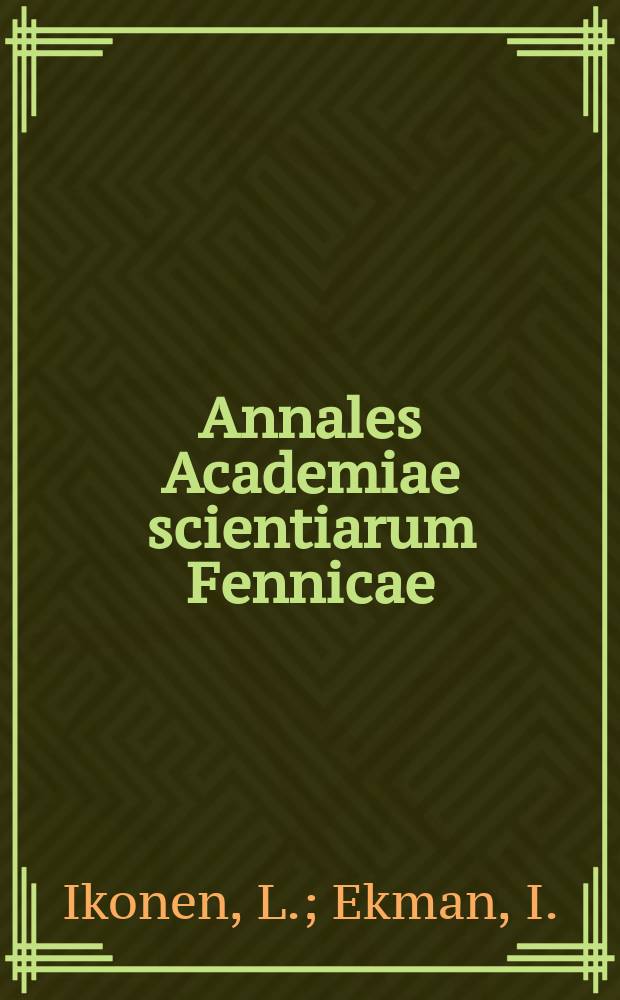 Annales Academiae scientiarum Fennicae : Biostratigraphy of the Mikulino...