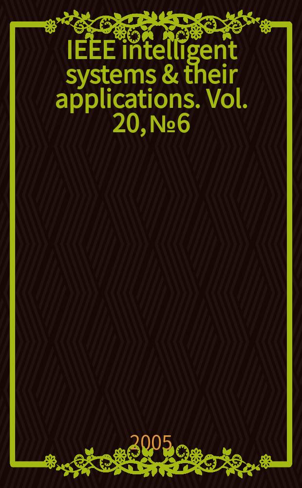 IEEE intelligent systems & their applications. Vol. 20, № 6