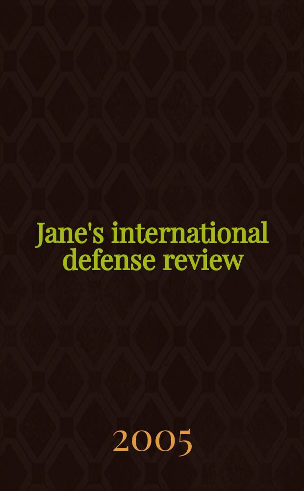 Jane's international defense review : Jane's IDR. Vol. 38, Aug.