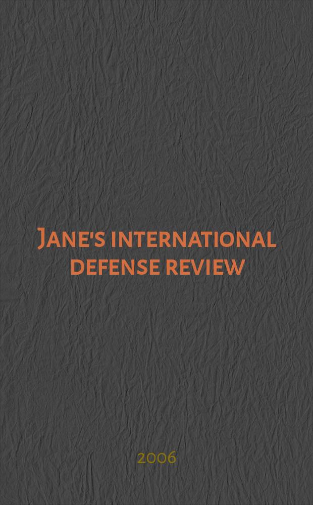 Jane's international defense review : Jane's IDR. Vol. 39, Jan.