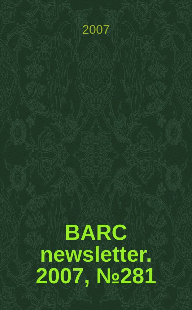 BARC newsletter. 2007, № 281