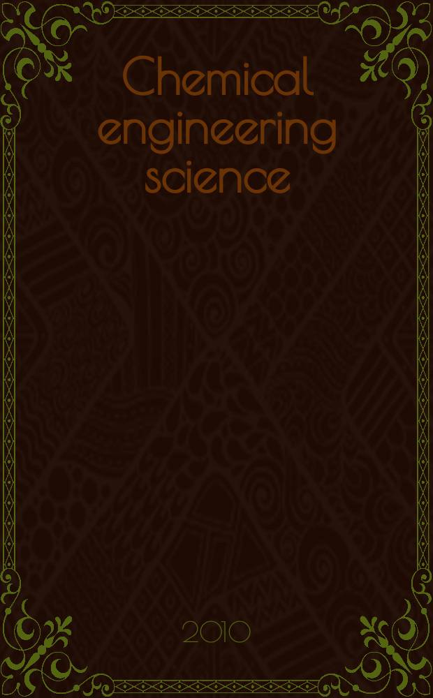 Chemical engineering science : Génie chimique. Vol. 65, № 13