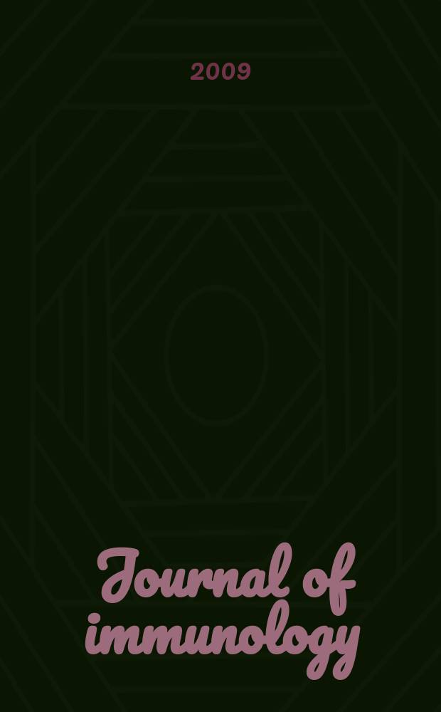 Journal of immunology : Publ. monthly by the American association of immunologists. Vol. 182, № 4