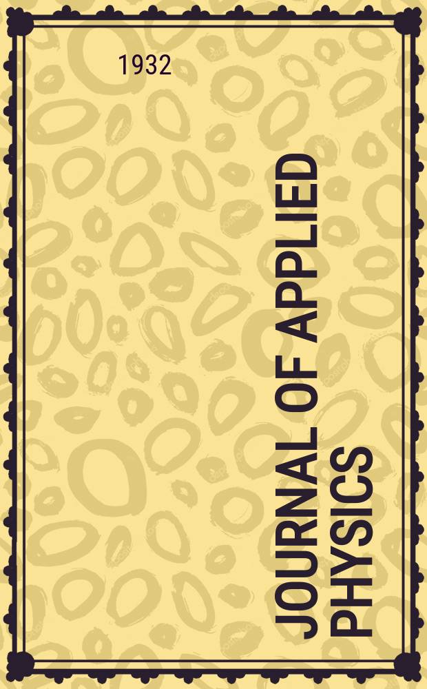 Journal of applied physics : (Formerly "Physics")