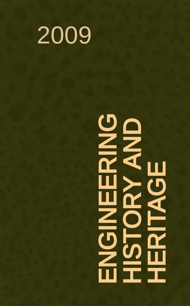 Engineering history and heritage : proceedings of the Institution of civil engineers