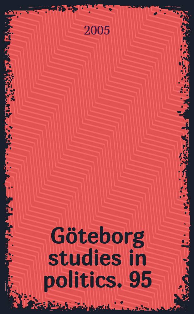 Göteborg studies in politics. 95 : Our common climate
