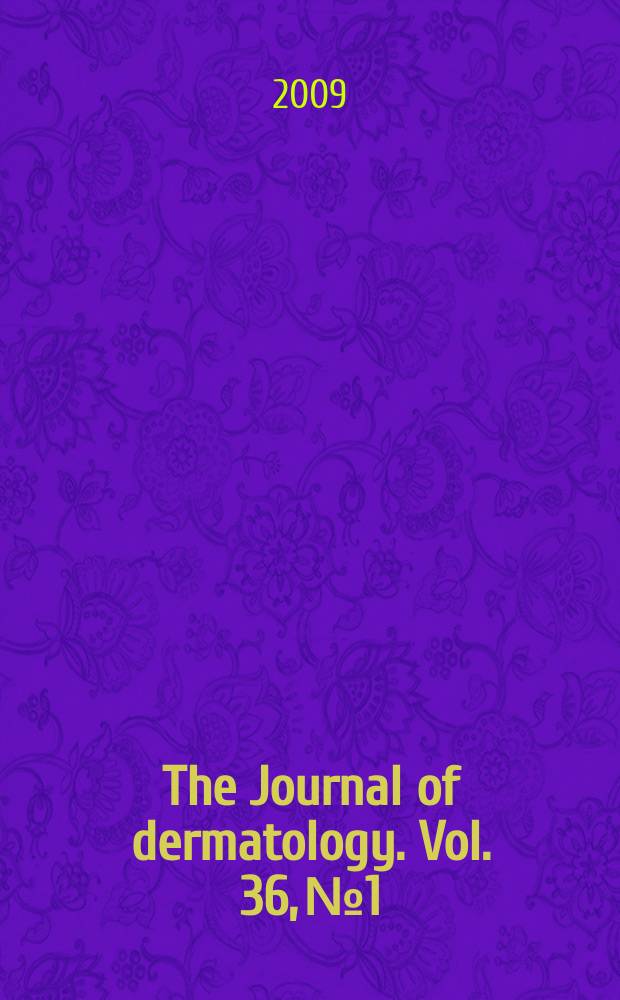 The Journal of dermatology. Vol. 36, № 1