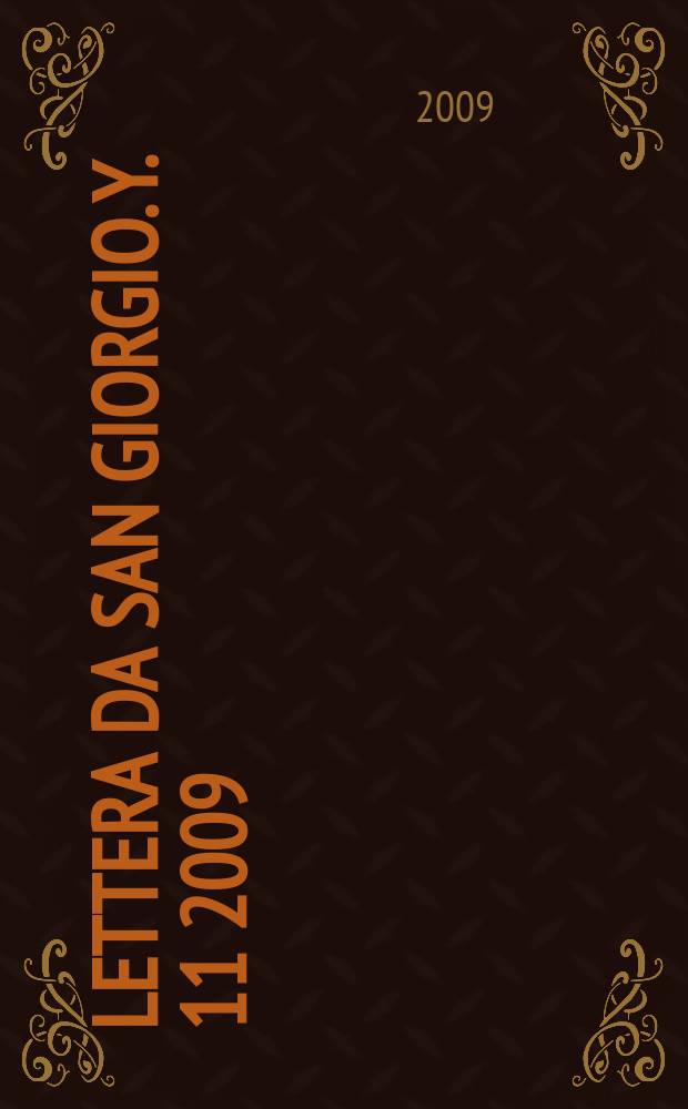 Lettera da San Giorgio. Y. 11 2009/2010, № 21