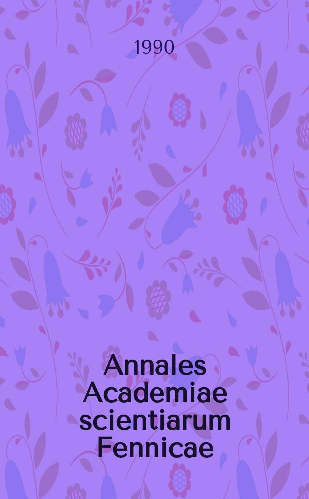 Annales Academiae scientiarum Fennicae : A connection between the clay varve chronologies in Sweden and Finland