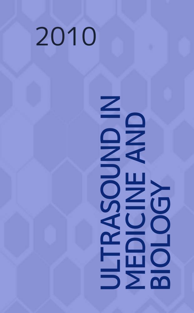 Ultrasound in medicine and biology : Offic. journal of the World federation for ultrasound in medicine and biology. Vol. 36, № 7