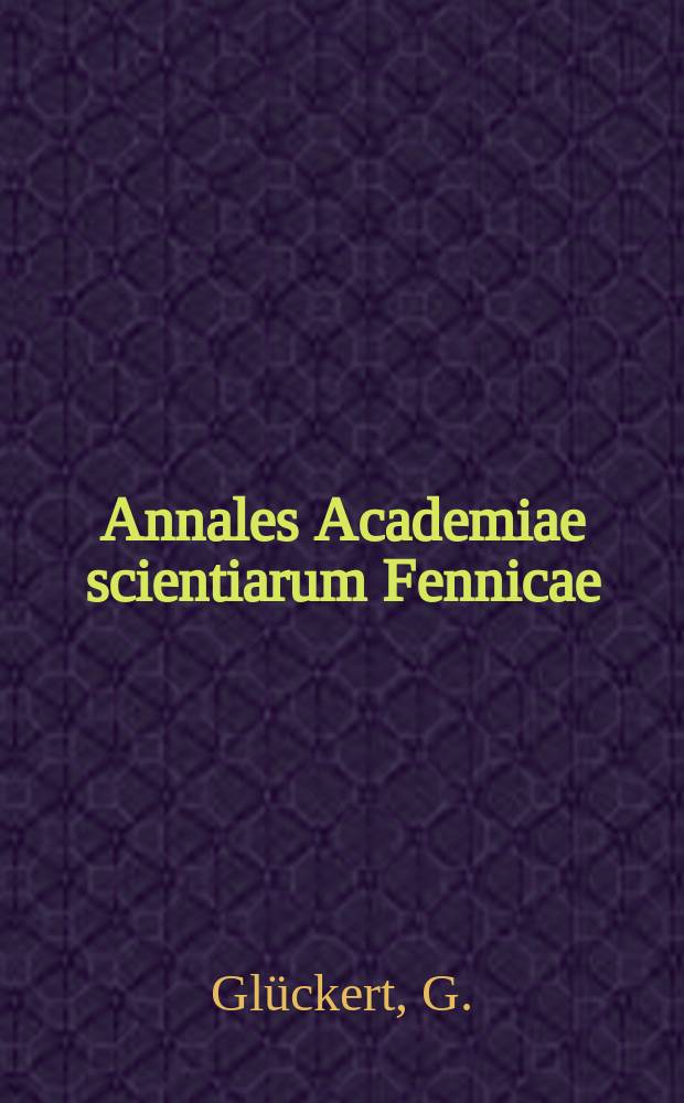 Annales Academiae scientiarum Fennicae : Poat-Glacial shorelevel displacement of the Baltic...