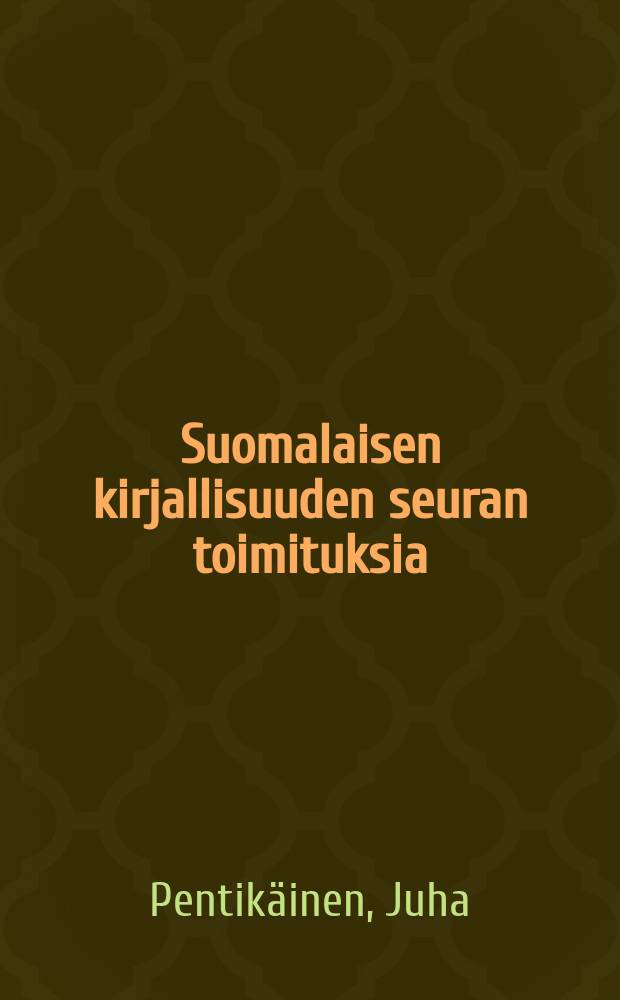 Suomalaisen kirjallisuuden seuran toimituksia : Marina Takalo = Марина Такало: бард и провидец
