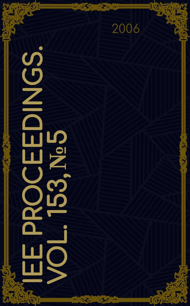 IEE proceedings. Vol. 153, № 5