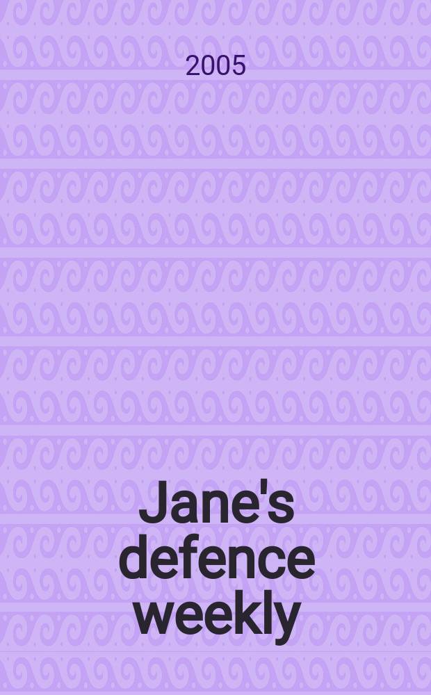 Jane's defence weekly : An intern. Thomson publ. Vol. 42, № 14