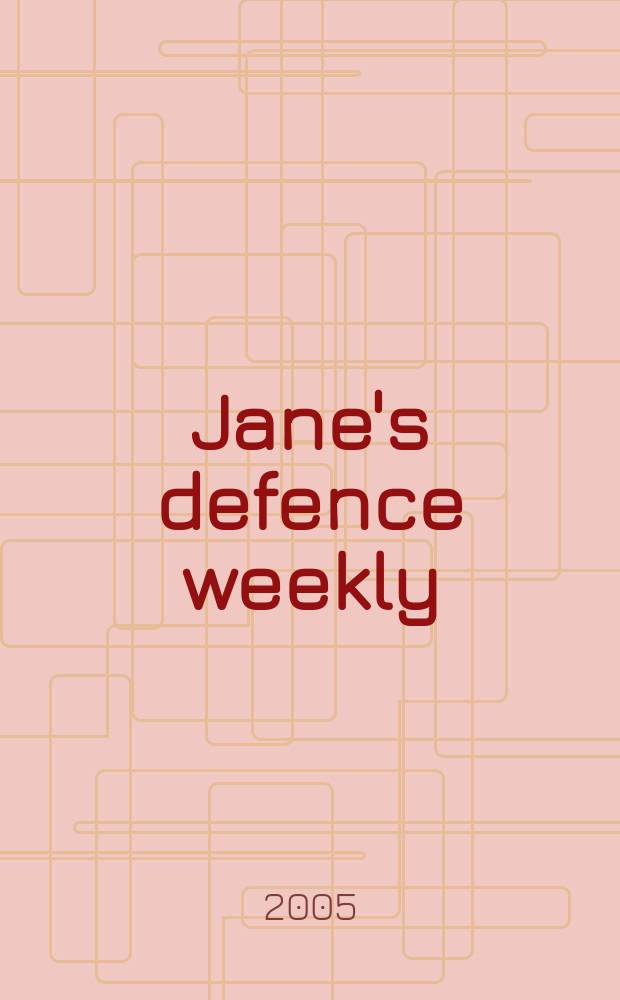 Jane's defence weekly : An intern. Thomson publ. Vol. 42, № 19