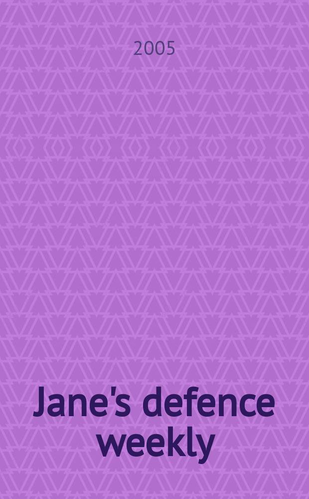 Jane's defence weekly : An intern. Thomson publ. Vol. 42, № 20