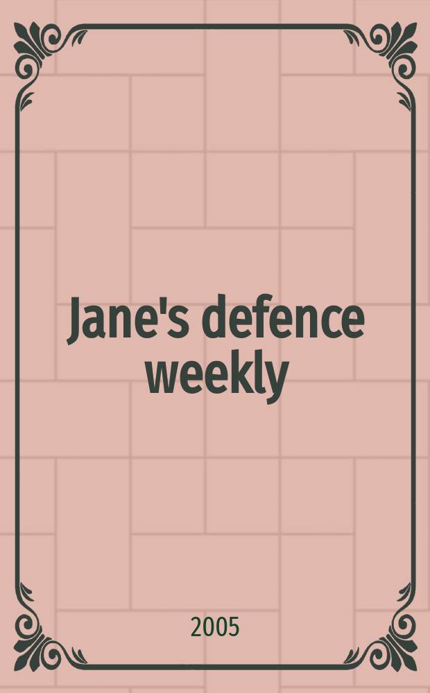 Jane's defence weekly : An intern. Thomson publ. Vol. 42, № 33