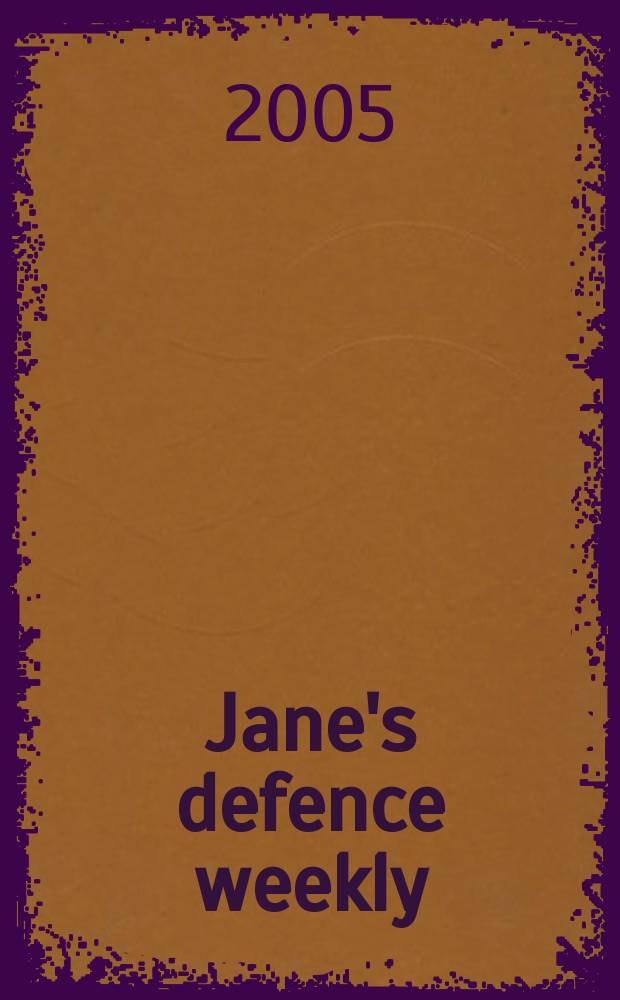 Jane's defence weekly : An intern. Thomson publ. Vol. 42, № 36